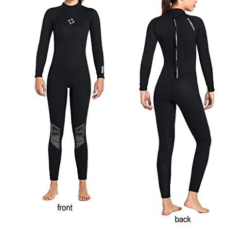 WIUSOODE Traje de mergulho 3 mm Nylon Boa elasticidade Fechamento com zíper Trajes de banho Forte Pr