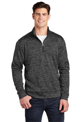 SPORT-TEK Unisex PosiCharge Electric Heather Fleece Quarter Zip Pullover