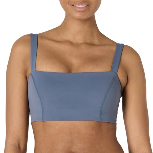 Image of Amazon Essentials Women's Active FormFlex Buttery Soft Light Support Bandeau Sports Bra with Adjustable Straps