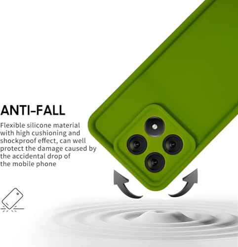 Image of Scalebee Back Cover for Poco X6 Pro 5G / Mi Redmi K70E 5G | Full Camera Protection | Liquid Silicon Case | Flexible Bumper Case for Poco X6 Pro 5G / Mi Redmi K70E 5G (Green)