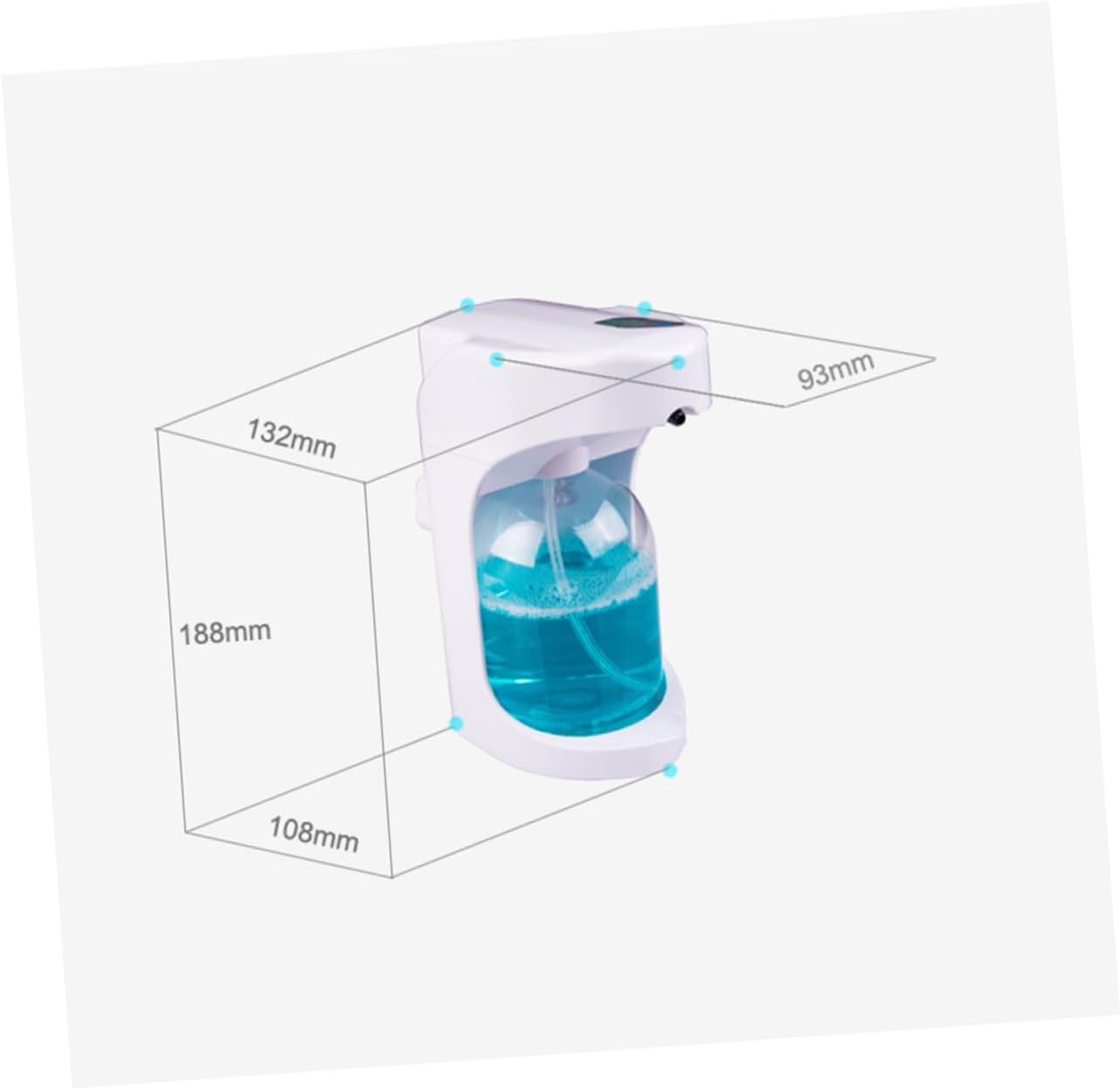 Automatic Touchless Soap Dispenser Levels Wall Mounted Countertop Use for Kitchen and Bathroom Sensor