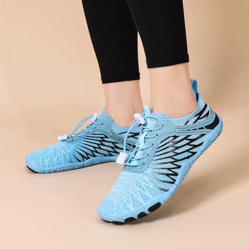 Image of Hike Barefoot Shoes for Women Men Breathable & Non-Slip Athletic Footwear Wide Toe Water Shoes,Designed for Walking,Running&Swimming