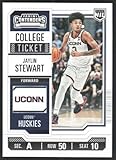 2024-25 Panini NIL Uconn Contenders College Ticket #17 Jaylin Stewart Connecticut Huskies Men Official Basketball Card in Raw (NM or Better) Condition
