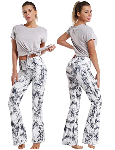 Image of BUBBLELIME 29 inch /31 inch /33 inch /35 inch /37 inch 3 Styles Women's High Waist Bootcut Yoga Pants Basic /Side Pockets Tummy Control Workout Flared