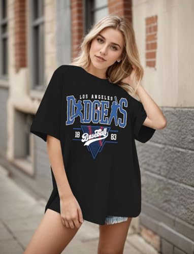 Baseball Shirt Women Oversized Baseball Game Day Shirts Fan T-Shirt Short Sleeve Tee Top3