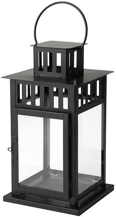 Buy2best Borrby Lantern for Block Candle, in/Outdoor Black