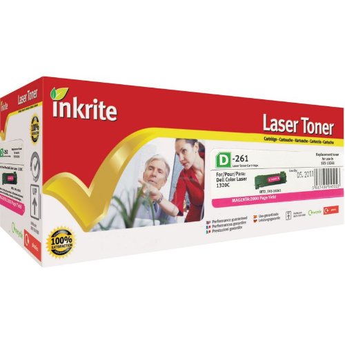Inkrite Remanufactured Toner Cartridge Replacement for Dell 593-10261 Magenta