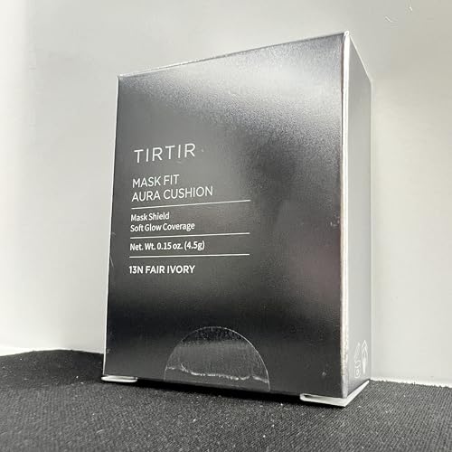 Image of TIRTIR Mask Fit Aura Cushion Foundation, Full coverage, Skin fit, Satin Glow Finish, Korean Cushion Foundation #13N FAIR IVORY| 4.5g