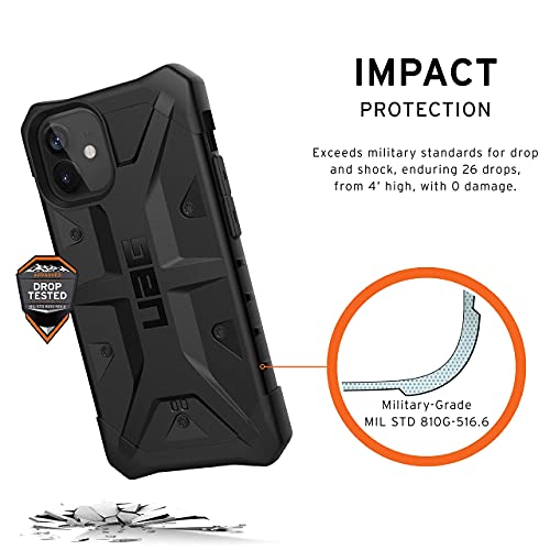 Coque iPhone 12 Mini UAG Pathfinder noire antichoc et compatible induction