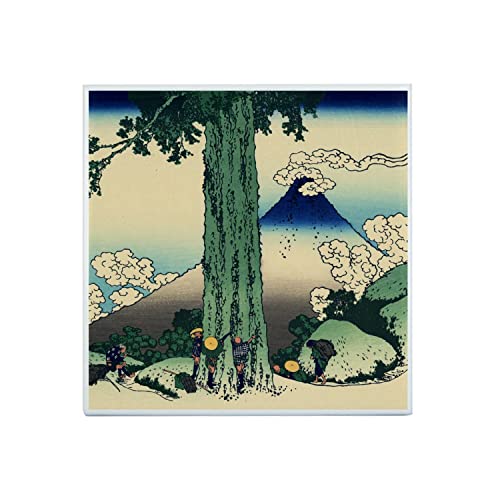 Fabulous Carreau Céramique Décoratif 20 x 20 cm - Mishima Art Japon Peinture Pass In Kai Province Mont Fuji