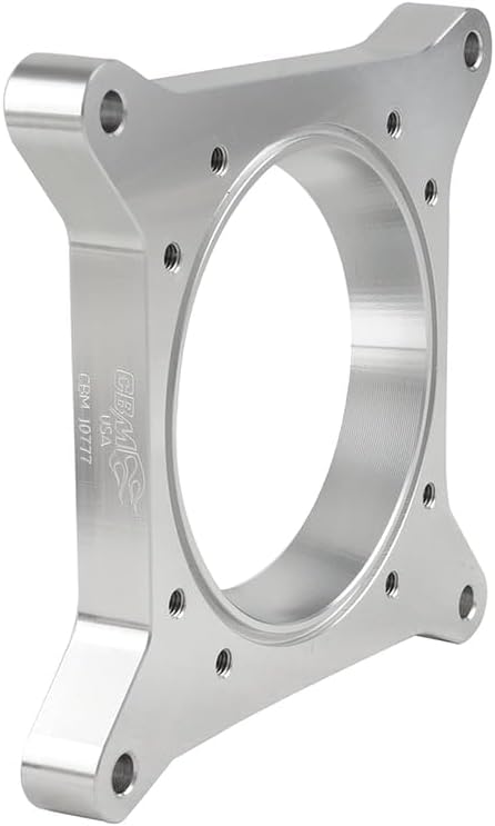 BILLET 90MM/92MM/105MM LS THROTTLE BODY ADAPTER FOR 4150 INTAKE MANIFOLD (Natural)