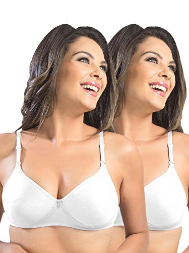 Image of SONARI Women's Non-Padded T-Shirt Bra | Wire-Free, Medium Coverage, Comfortable Polyester-Cotton Blend Fabric | Adjustable Straps, Ideal for Sports Catwalk