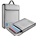 Vemingo Fireproof Bag 2000 Degree Water Resistant Document Holder 15.8 x 12.6 x 3 Inches Non-Itchy Silicone Coated Fireproof Safe Storage for Money, Documents, Jewelry, Passport and Laptop
