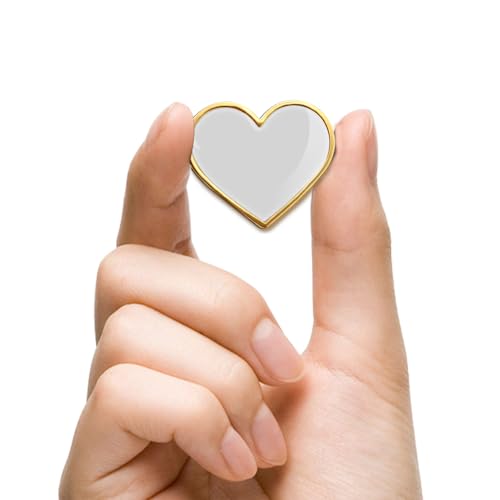 Image of 12 /25 /50 /100Pcs Multicolor Heart Love Lapel Pins Bulk - Metal Heart Health Brooch Badge For Men Women Clothes Bags Hats