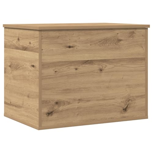 vidaXL Caja de Almacenamiento con Tapa Roble Artisan 60x42x46 cm