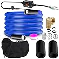BHB Upgraded 30 FT Heated Water Hose 5/8"ID Compatible With RV -45 ? Antifreeze Energy Saving Thermostat RV Accessories, With Storage Bag And 4 Types Of Adapters