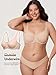DELIMIRA Women's Confishape Full Coverage Bra Plus Size T Shirt Supportive Underwire Unlined Comfortable Bras Beige - Unlined 34D
