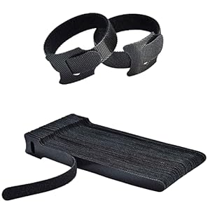 50PC Cable Ties Reusable – Cable Straps Multi-Purpose Tie Wraps Fastening Straps Used for Headphones Phones Electronics Wire Cable Tidy Management (50pcs)
