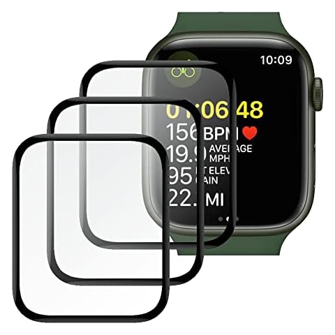 WH1916 Screen Protector Cover Compatible for Apple Watch Series 7 Screen, 45mm, TPU Film Touch-screen Anti-scratch Ultra-Clear [3-Pack] Cover