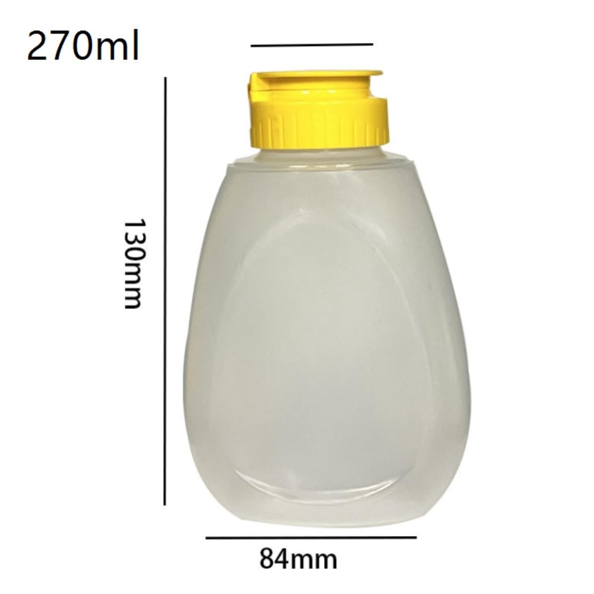 Squeeze Bottle, Bottiglia da Spremere in Plastica for Condimenti da Cucina, Ketchup, Salsa for Insalata, Confezione da 5 Maionese Olio