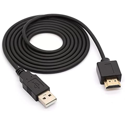 USB to HDMI Adapter Cable Cord - USB 2.0 Type A Male to HDMI Male Charging Converter (Only for Charging) (1.5 Meter) Cover
