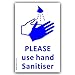 Produktbild 1 x Aufkleber, Aufschrift "Please use hand desanitiser", medizinisches Krankenhaus, Gesundheit und Sicherheit, 130 mm