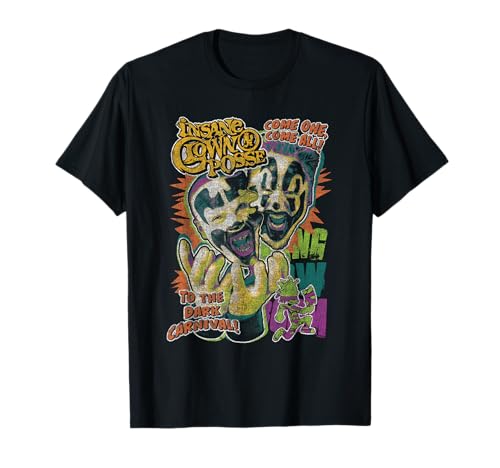 ICP Dark Carnival Colorful Collage Distressed Hip Hop T-Shirt