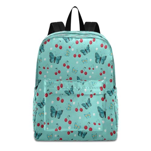 Mochila escolar con bolsillos laterales para botellas y diseño casual