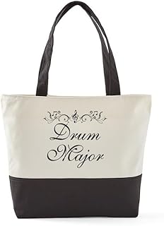 CafePress Drum Major Marching Band Canvas Tote Top Zipper Closure