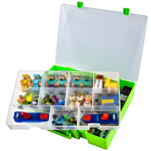 Toys Storage Organizer Case Compatible With Mini Brands/For Akedo Ultimate Arcade Warriors Figures Packs/For Minecraft Figures, Double-Layer Toy Holder For Littles/For Mini Mart (Box Only) #TOP7