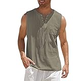 Tank Tops Herren Herren Tanktop Muskelshirt für Training Fitnessstudio Fitness & Bodybuilding Tanktop Herren Sport lässig ärmellos T-Shirts Laufen Bodybuilding Fitness Tankshirt 4XL 01-Kamel