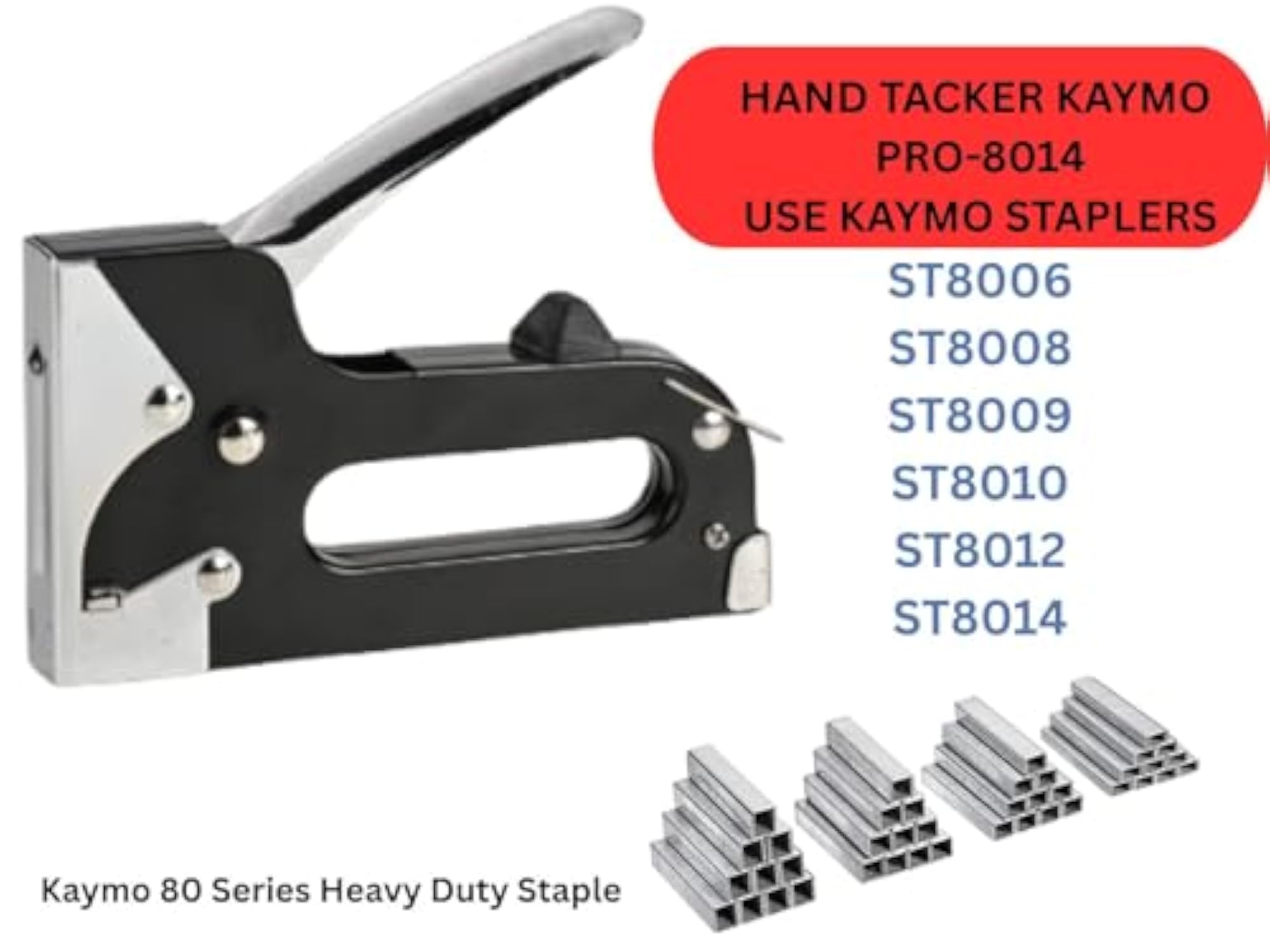 PRO-8014 Hand Tacker, Compact Lightweight Tool