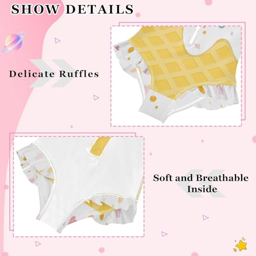 Image of Girls One Piece Swimsuits Long Sleeve Rash Guard Bathing Suit Rash Guard Quick Dry UPF 50+ Swimwear for Kids 3-12