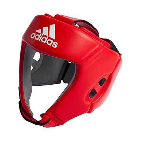 adidas IBA Boxing Head Guard, Red, S Cover
