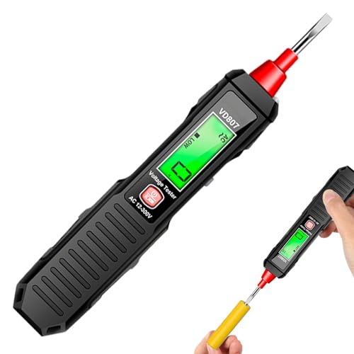 Zyntora Probador de Voltaje,Comprobador de Precisión para Circuitos - Dispositivo de Detección de 12-300V CA para Automóvil, Hogar, Frigorífico y Motor