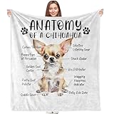 VRW Chihuahua Blanket, Dog Theme Blanket, Chihuahua Gifts for Girls Women, Chihuahua Gifts for Dog Lovers, Dog Mom Gifts, Chihuahua Blanket for Women, Chihuahua Throw Blanket, 50x60 Inches