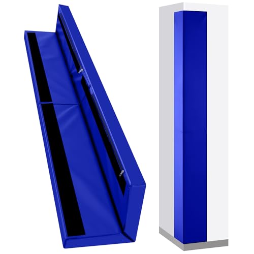 Image of Wonderjune Wall Corner Guards Edge Protector Heavy Duty Foam Corner Protectors for Wall Waterproof 2 Sides Padding for Gyms, Basketball Court, Kindergarten, Playrooms, Garages(6ft,Blue)
