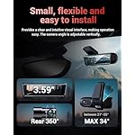 K600 4k Dash Cam Front and Rear, 3.59" IPS Screen, Built-in GPS 5G WiFi Dash Camera for Cars with App, UHD 2160P Night Vision Free 32G SD Card, 170° Wide Angle, HDR, 24H Parking Mode - Image 3