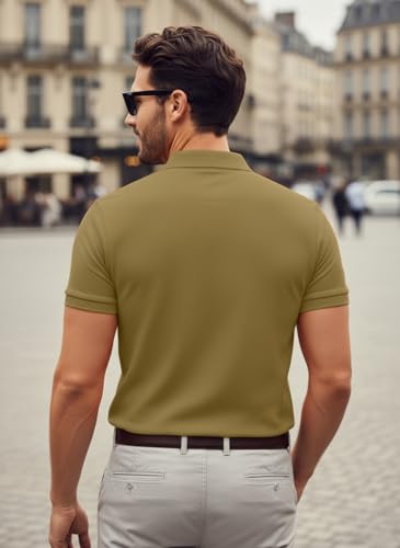 Image of LEOTUDE Men's Matty Regular Fit Polo T-Shirt for Man