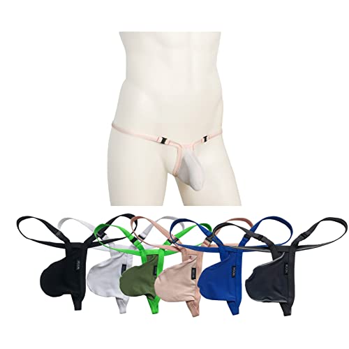 Faringoto Men's Underwear T-Shaped Back G-Shaped Underwear Sexy Breathable Tangas Thong Fashionable Breathable Thong #TOP1
