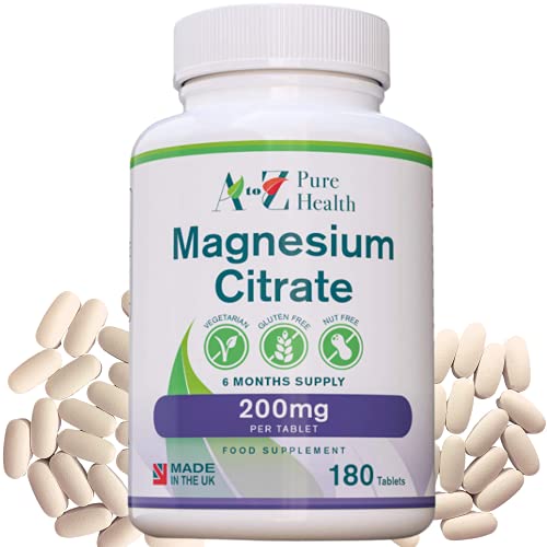 Magnesium Citrate Tablets 200mg - 180 Capsules