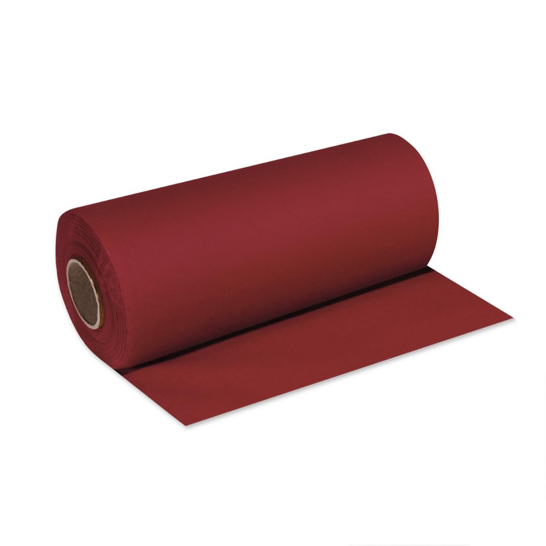 12 Rollen Airlaid Tischläufer Bordeaux - 40cm x 24m - HORECA Qualität- Perforierung alle 120cm - Hochwertiger einweg Tischläufer Ideal für alle Dekorationen, Hochzeit & Partys
