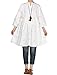 Mordenmiss Women's 2017 New Casual Embroidery A-line Sundress L White