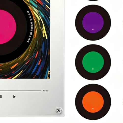 Aimant de réfrigérateur décoratif musical avec boîte à musique lumineuse interactive