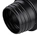 NDS 451 HDPE Corrugated Adapter, 4-Inch, for Spigot X 4 inch Corrugated Hub Connections, for use with 4 inch Drain Pipes & Fittings, Black