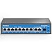 Produktbild YuanLey 11 Port Ethernet PoE Switch 8 Port PoE |2 Port Uplink|1 SFP Port, 10/100/1000Mbps Speed, 120W,802.3af/at,19" Rackmount,Unmanaged Plug & Play
