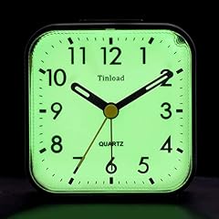 Tinload Small Battery Operated Analog Travel Alarm Clock Silent Non Ticking,Gentle Wake, Ascending photo Tinload Small Battery Operated Analog Travel Alarm Clock Silent Non Ticking,Gentle Wake, Ascending
