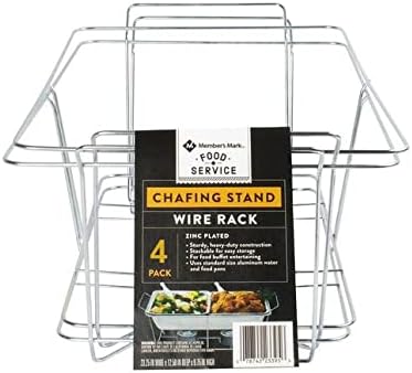 Member Mark Members Mark Chafing Dish Wire Rack 4 Count, Stainless Steel