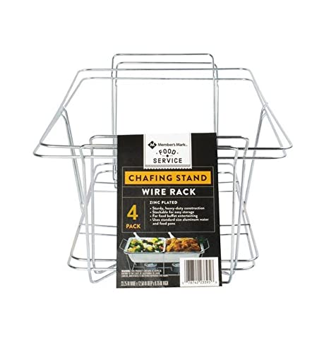 Member Mark Members Mark Chafing Dish Wire Rack 4 Count, Stainless Steel