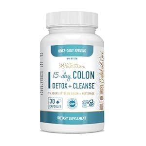 15 Day Quick Colon Cleanser & Detox | Colon Detox Cleanse With Probiotics for Women & Men | Constipation Relief Stool…